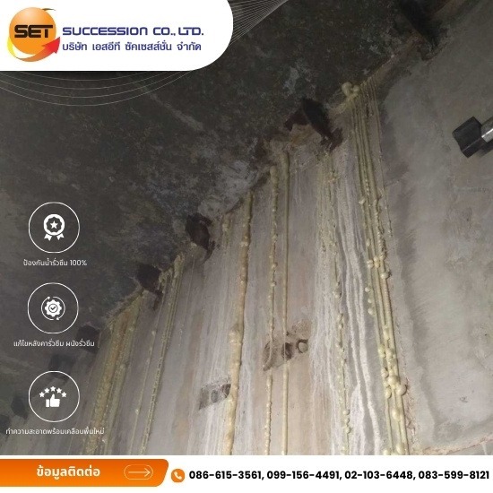 รับเหมาซ่อมอาคารร้าว - รับออกแบบติดตั้งระบบกันซึม ทุกระบบ - Set Succession รับเหมาซ่อมอาคารร้าว - รับออกแบบติดตั้งระบบกันซึม ทุกระบบ - Set Succession